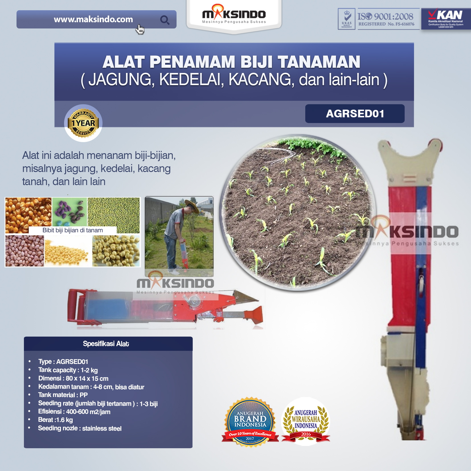 Jual Alat Penamam Biji Tanaman jagung Kedelai Kacang   Jual Alat Penamam Biji Tanaman jagung Kedelai Kacang