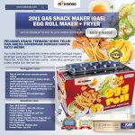 Mesin Egg Roll Gas 2in1 Plus Fryer ERG007 Maksindo